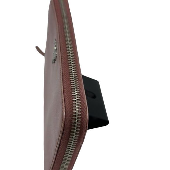 HOT! Prada Pink Metallic Saffiano Lux Leather Continental Wallet*EUC - Picture 6 of 16